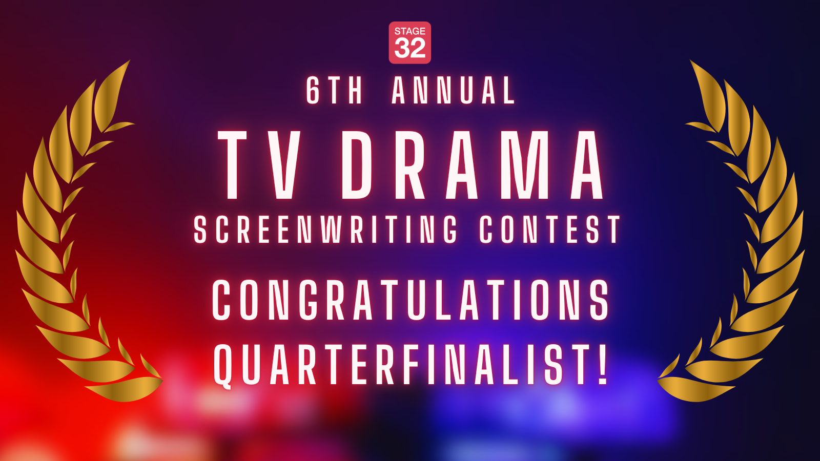 RENAISSANCE TOWN Selected as Quarterfinalist of the 6th Annual Stage 32 TV Drama Screenwriting Contest